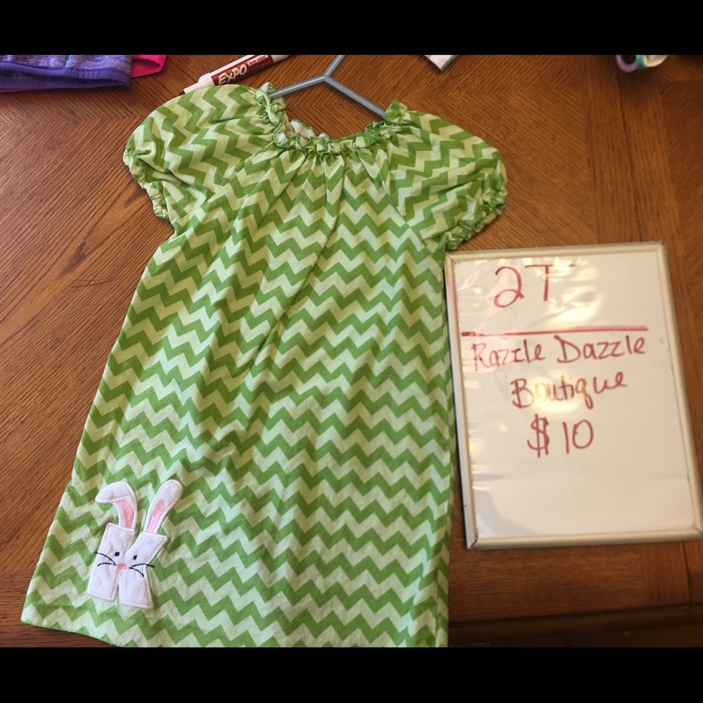 Chevron bunny dress